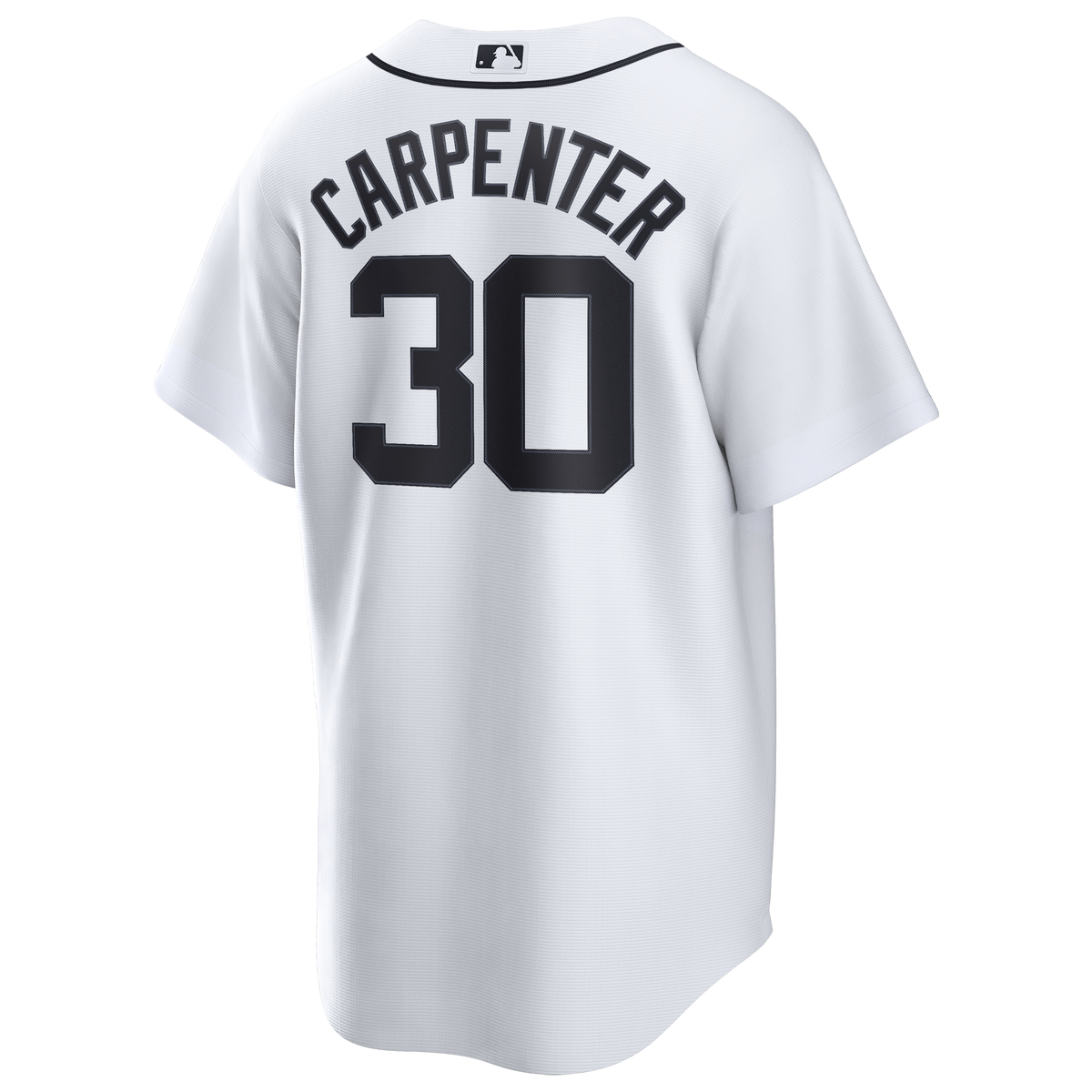 Men's  Detroit Tigers Kerry Carpenter Nike White Home Replica Jersey