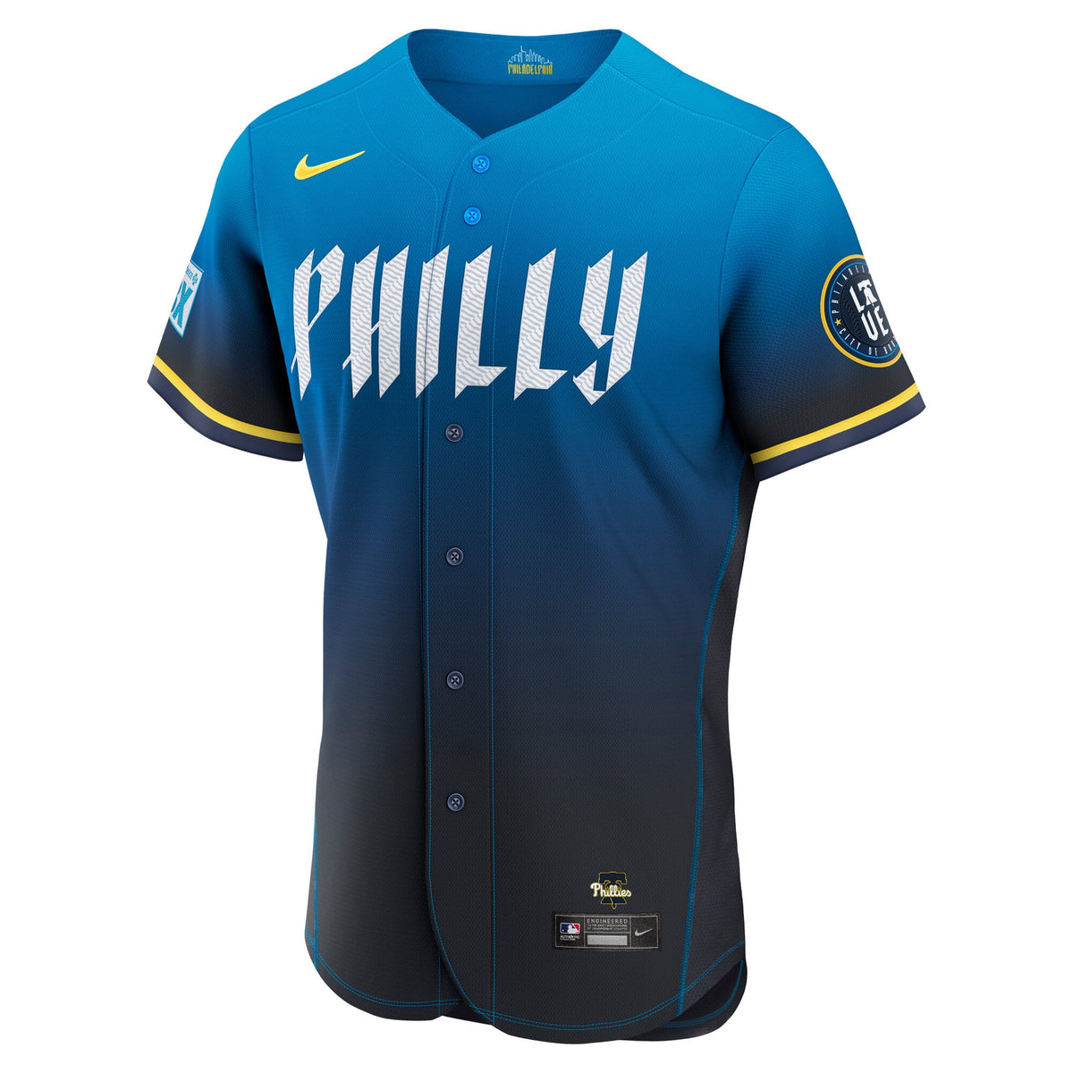 Men's Philadelphia Phillies Trea Turner Nike Navy City Connect Authentic Sponsor Patch Jersey