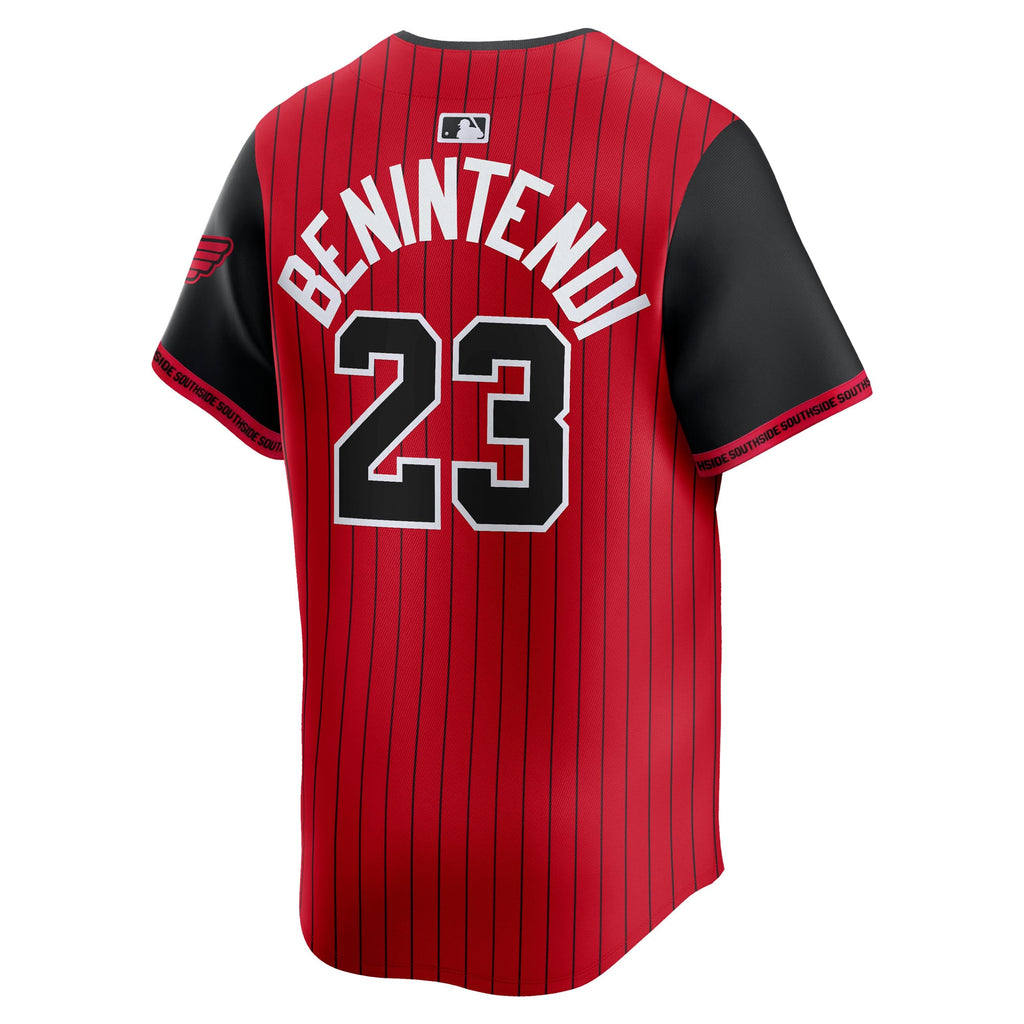 Men's Chicago White Sox Andrew Benintendi Nike Red/Black 2025 City Connect Limited Player Jersey