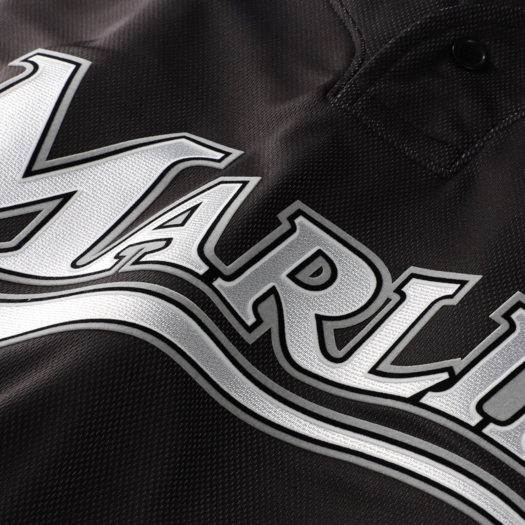 Men's Florida Marlins Dontrelle Willis Mitchell & Ness Black Authentic Batting Practice Jersey