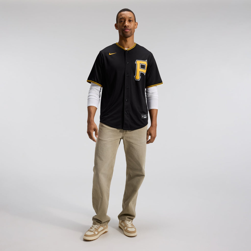 Men's Pittsburgh Pirates Nike Black Alternate Replica Team Jersey