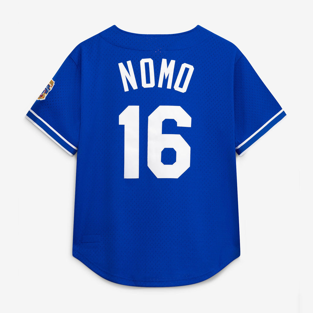 Men's Los Angeles Dodgers Hideo Nomo Mitchell & Ness Royal Big & Tall Cooperstown Collection Mesh Batting Practice Jersey