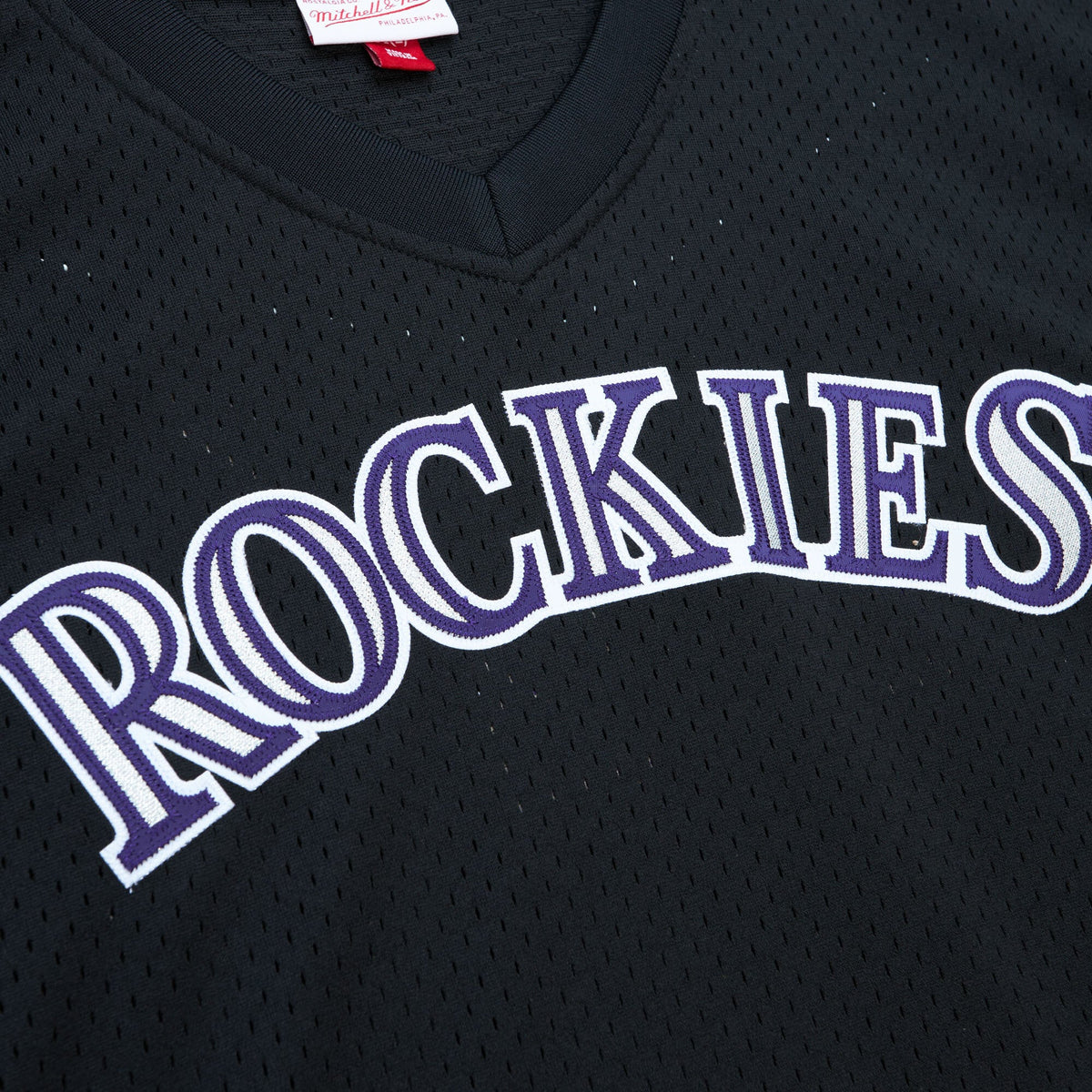 Men's Colorado Rockies Todd Helton Mitchell & Ness Black Authentic Batting Practice Jersey