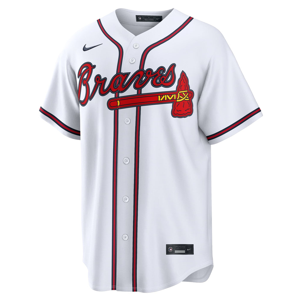 Men's Atlanta Braves Ronald Acuña Jr. Nike White Home Replica Jersey