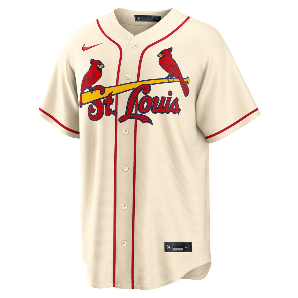 Men's St. Louis Cardinals Masyn Winn Nike Cream Alternate Replica Jersey