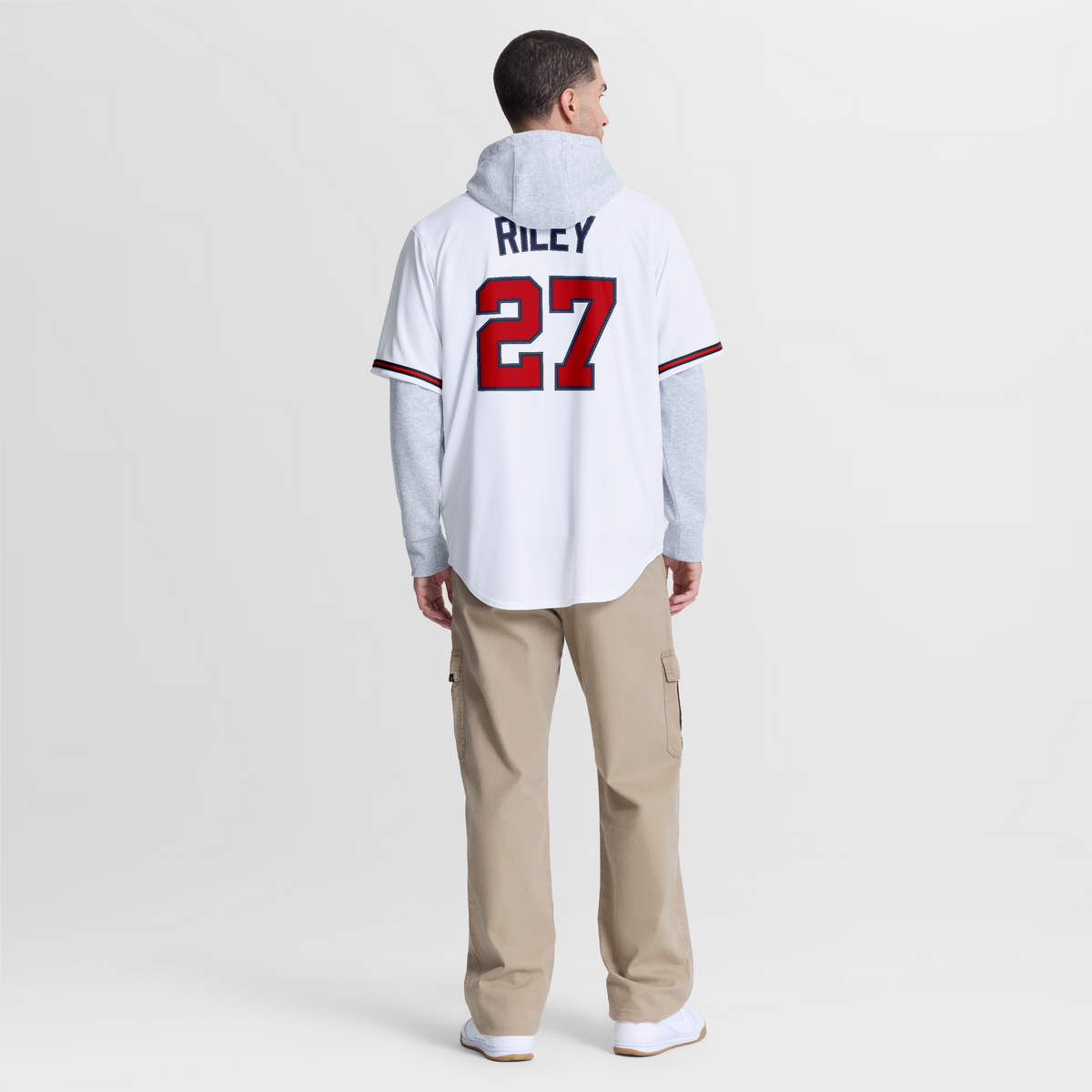 Men's Atlanta Braves Austin Riley Nike Navy Alternate Replica Jersey