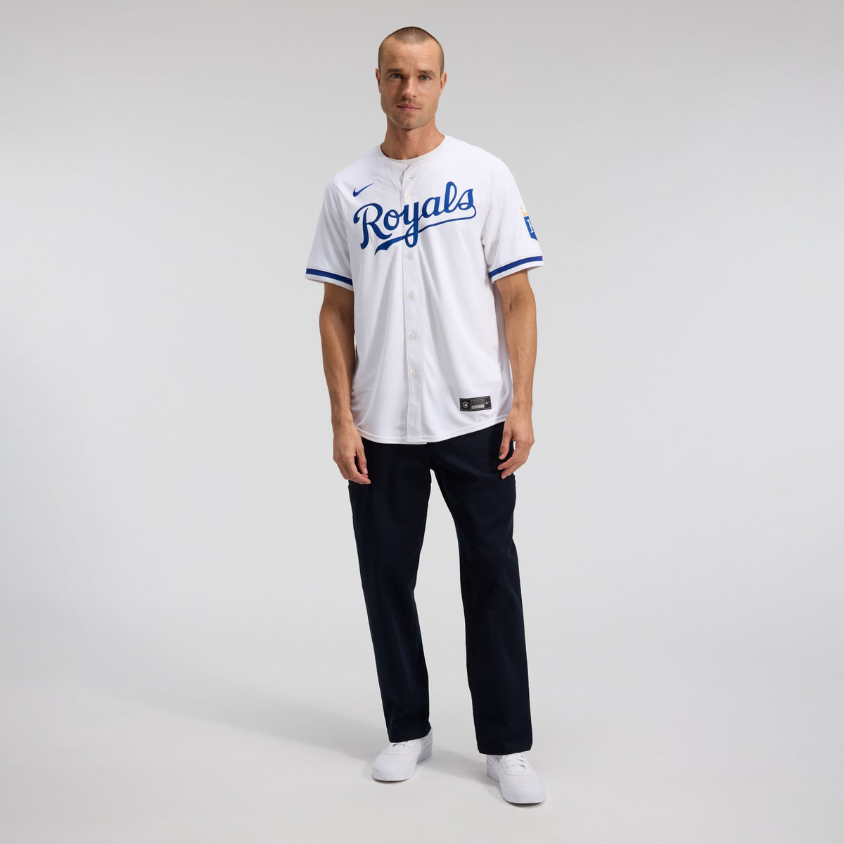 Men's Kansas City Royals Nike White Home Limited Jersey