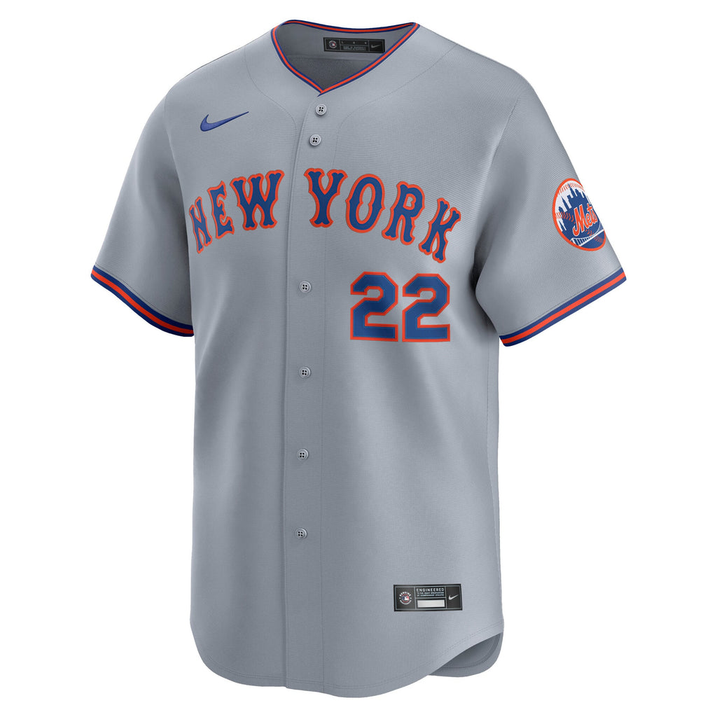 Men's New York Mets Juan Soto Nike Gray Road Limited Player Jersey