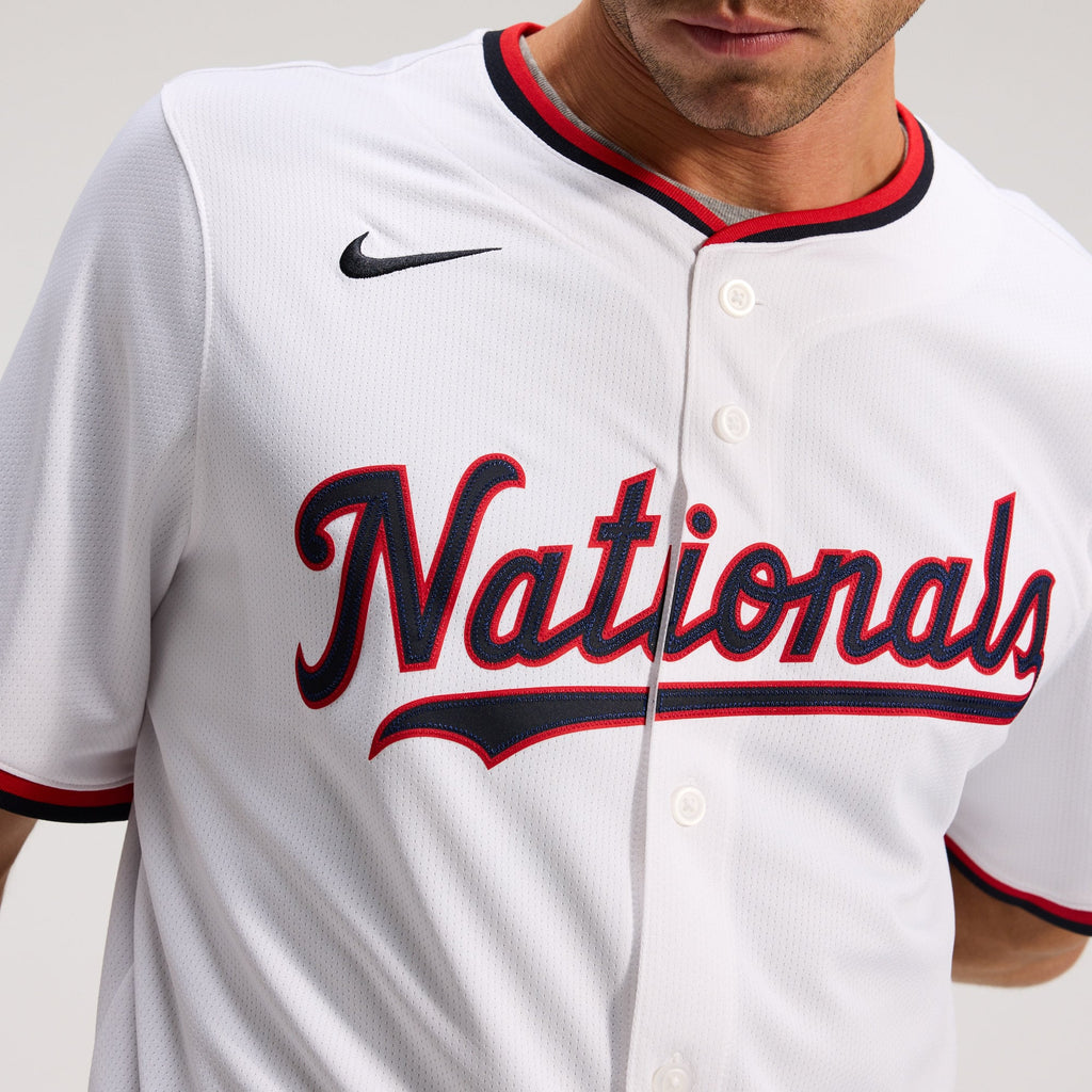 Men's Washington Nationals Dylan Crews Nike White Home Limited Player Jersey