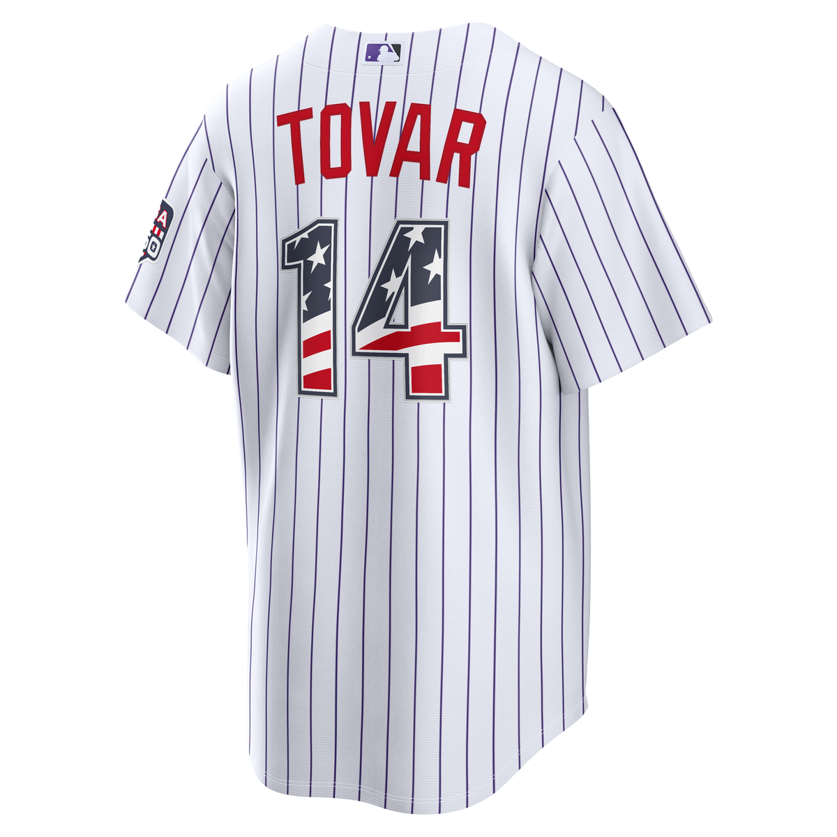 Fourth of July Men's Colorado Rockies Ezequiel Tovar Nike White USA 250 Stadium Jersey