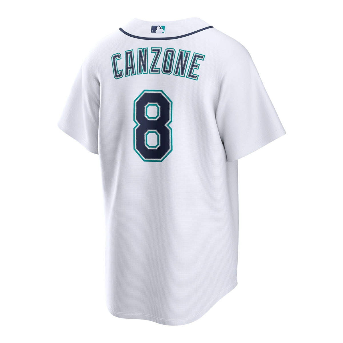 Men's Seattle Mariners Dominic Canzone Nike White Home Replica Jersey