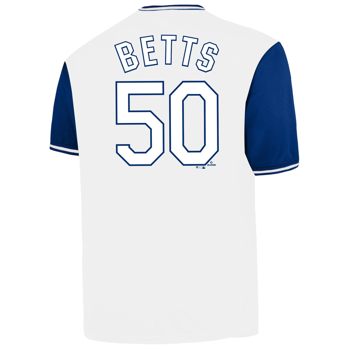 Men's Los Angeles Dodgers Mookie Betts Profile White Big & Tall Name & Number Jersey