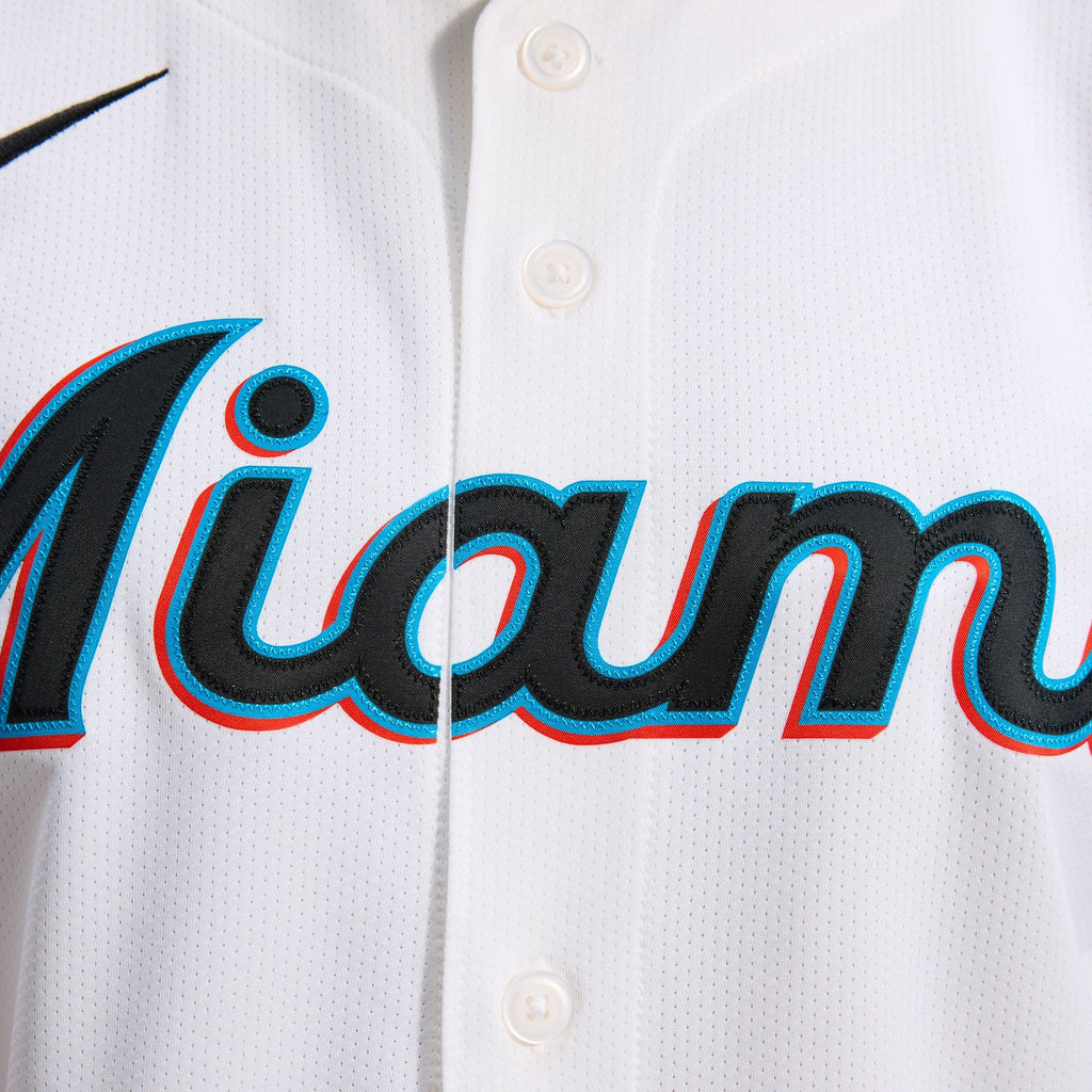 Men's Miami Marlins Nike White Home Limited Jersey