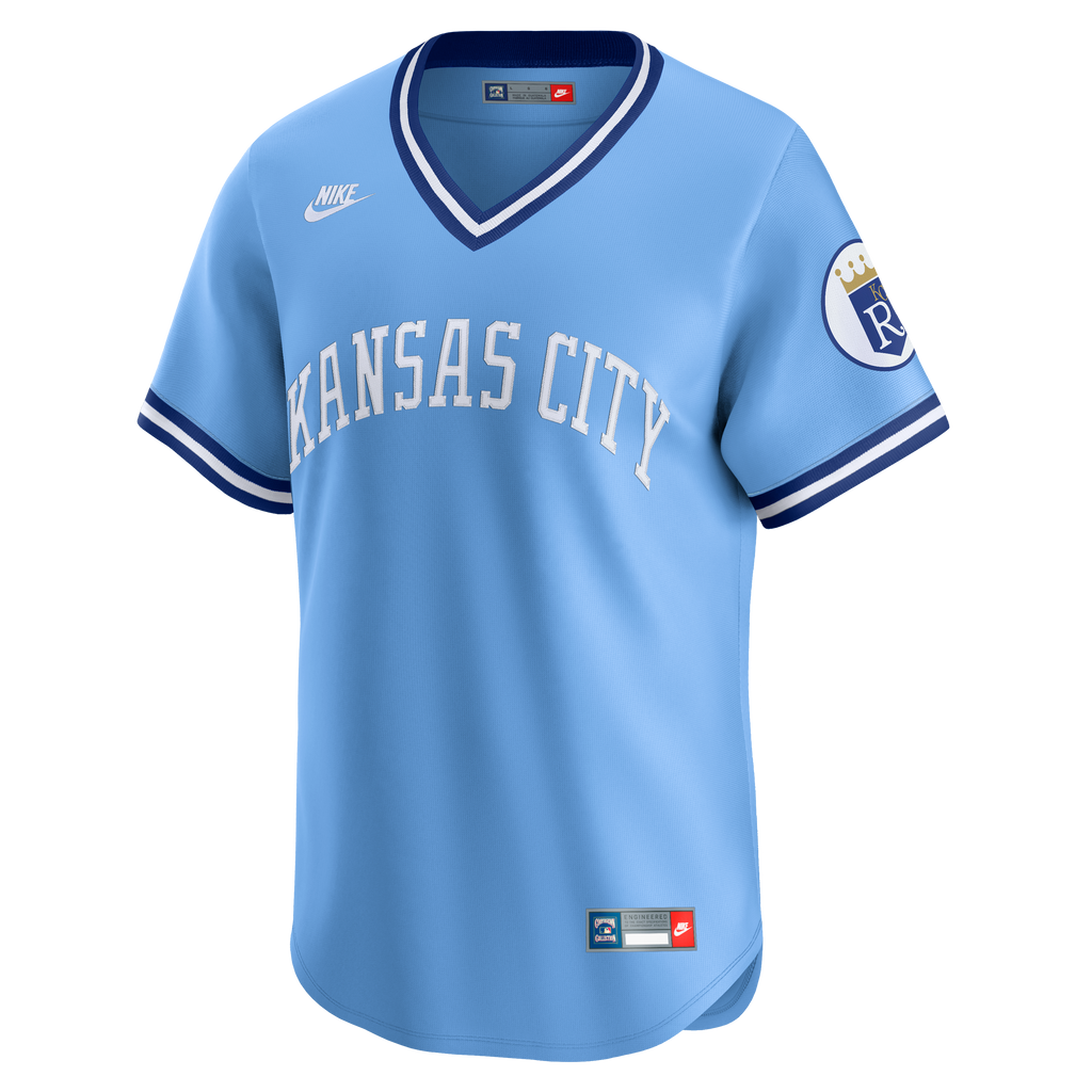Men's Kansas City Royals Bo Jackson Nike Light Blue Throwback Cooperstown Collection Limited Jersey
