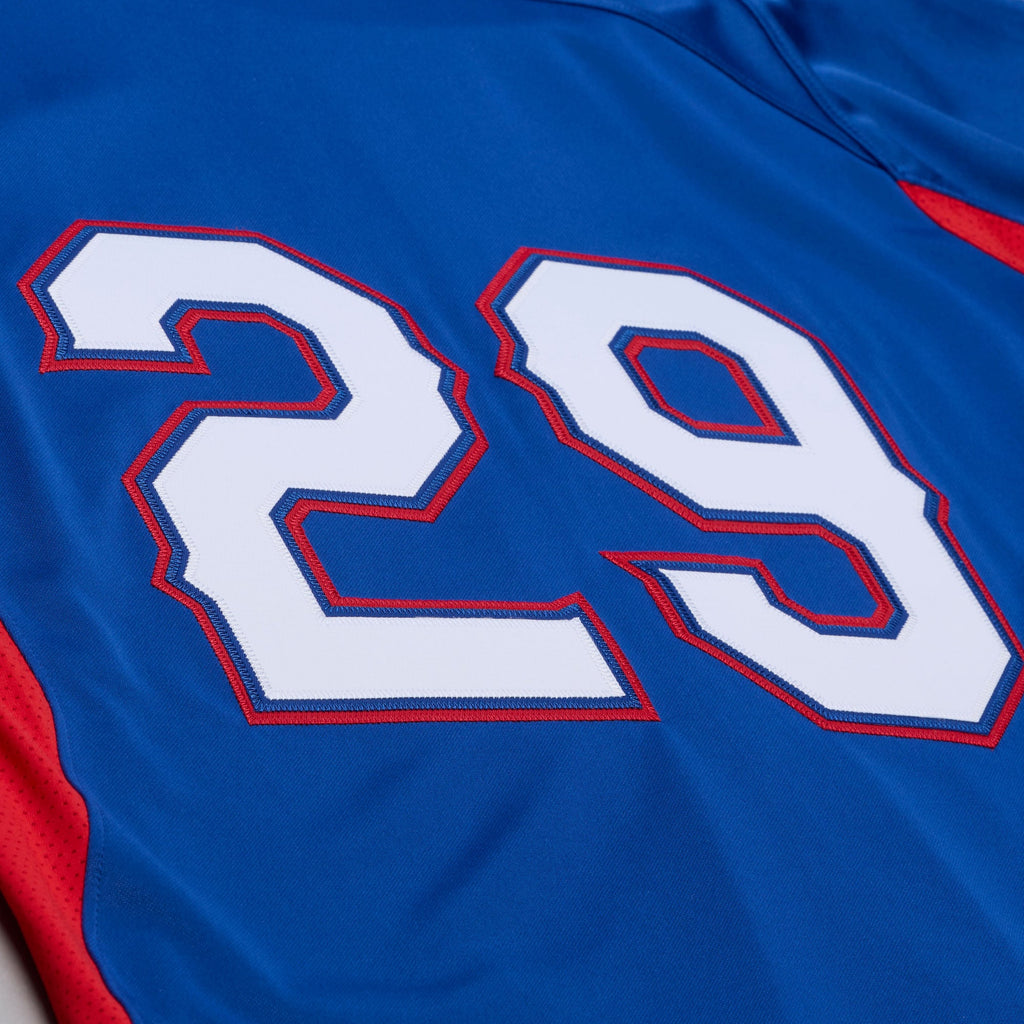 Men's Texas Rangers Adrian Beltre Mitchell & Ness Royal Cooperstown Mesh Batting Practice Button-Up Jersey