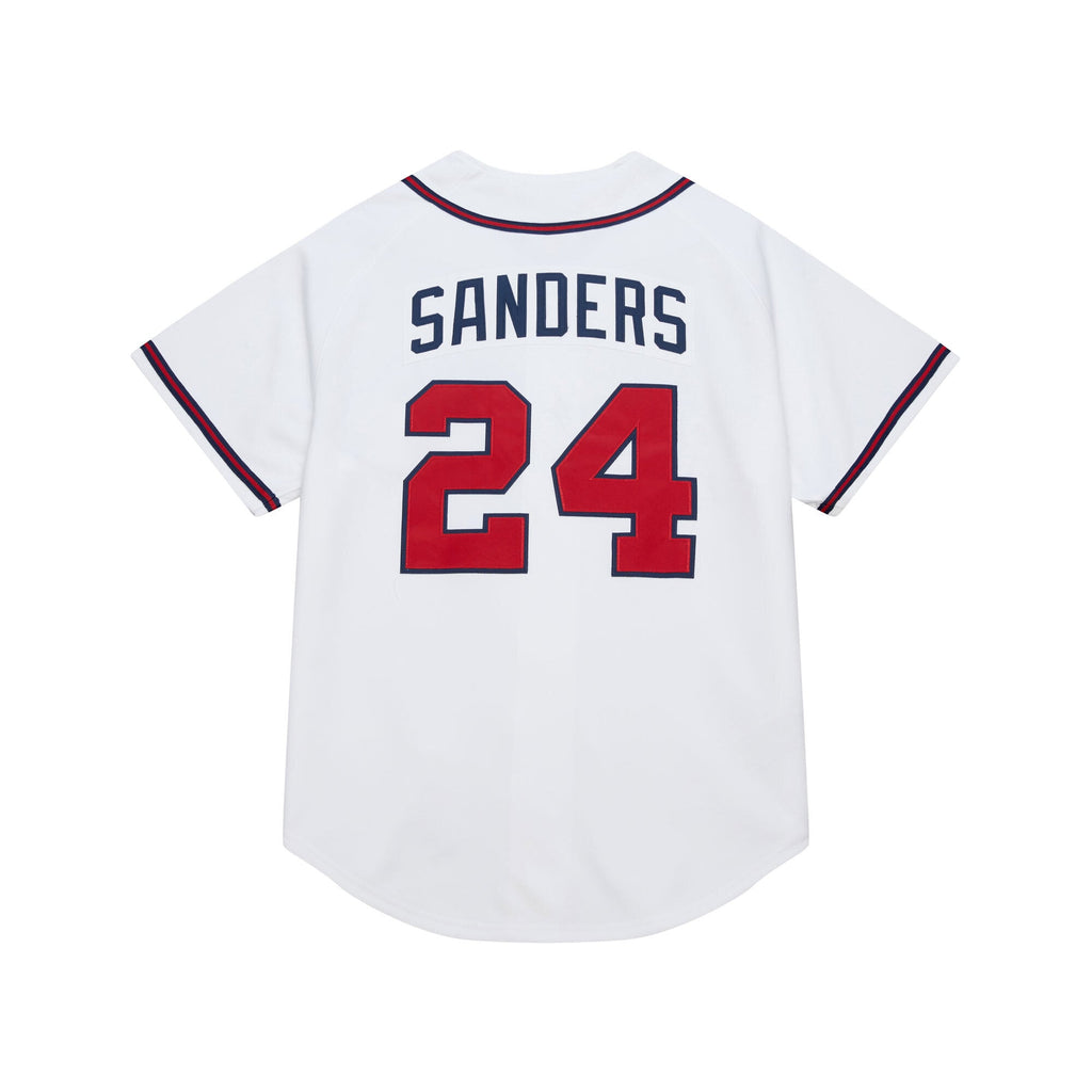 Men's Atlanta Braves Deion Sanders Mitchell & Ness White Cooperstown Collection 1992 Authentic Jersey