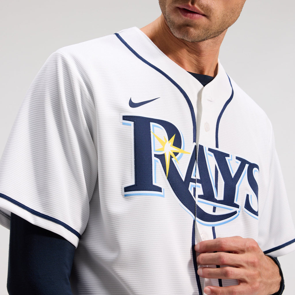 Men's  Tampa Bay Rays Yandy Díaz Nike White Home Replica Jersey