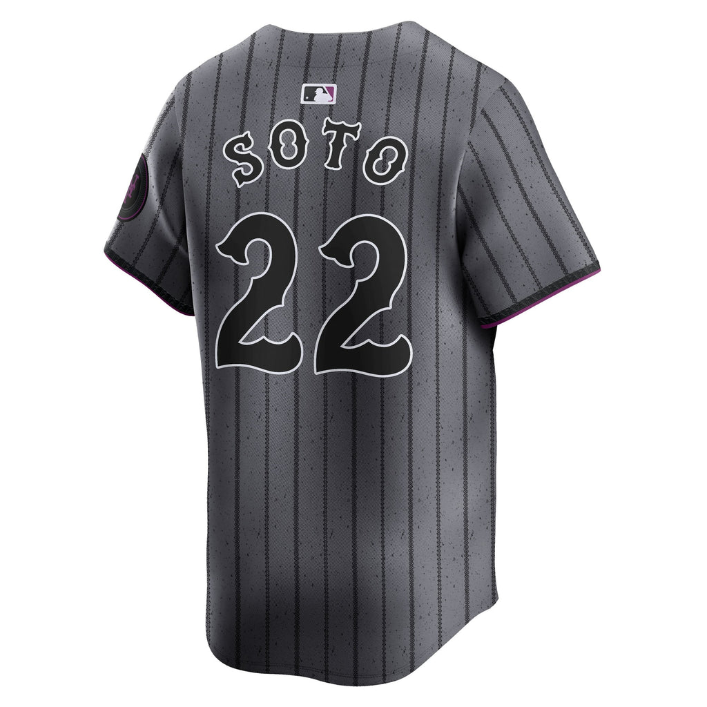 Men's New York Mets Juan Soto Nike Gray City Connect Limited Player Jersey