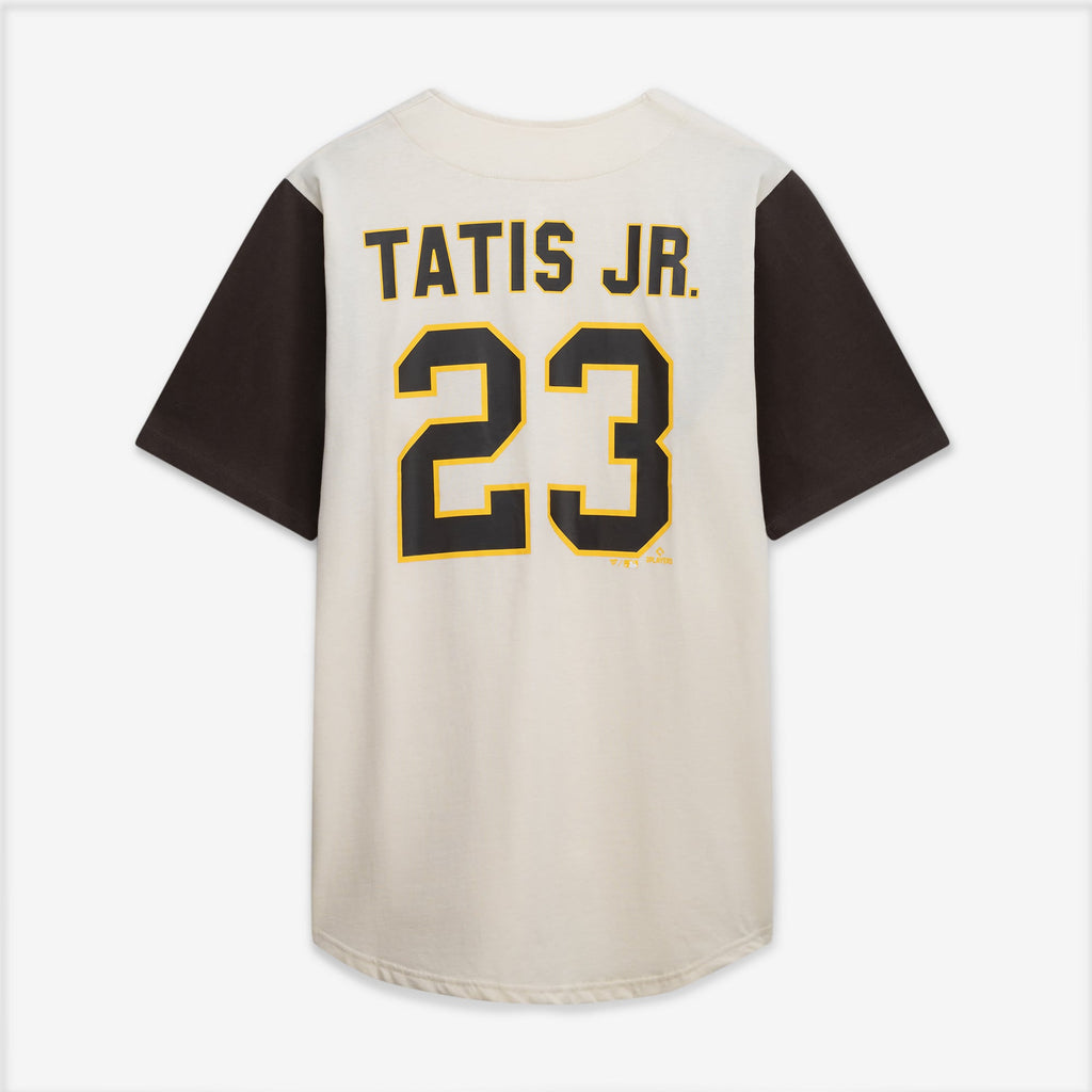 Men's San Diego Padres Profile Cream/Brown Big & Tall Two-Color Fashion Jersey