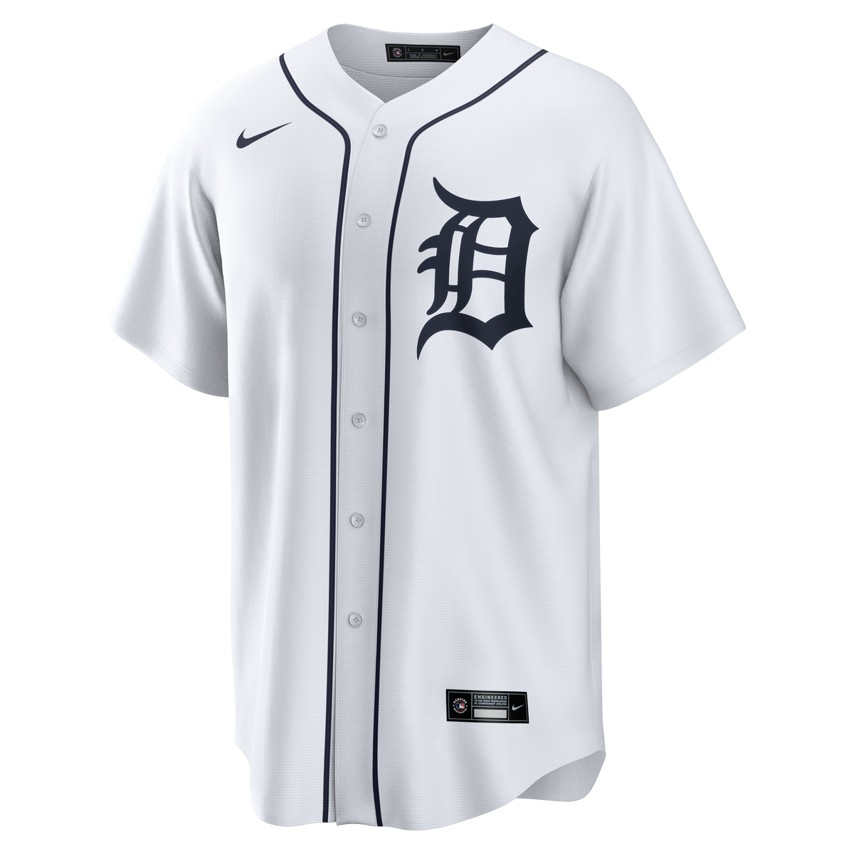 Men's Detroit Tigers Justin Verlander Nike White Home Replica Jersey