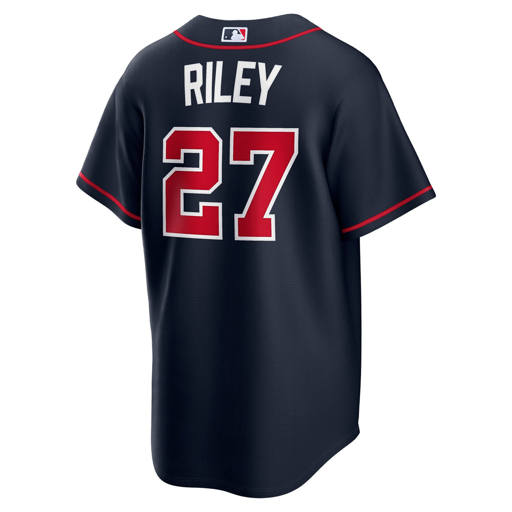 Men's Atlanta Braves Austin Riley Nike Navy Alternate Replica Jersey