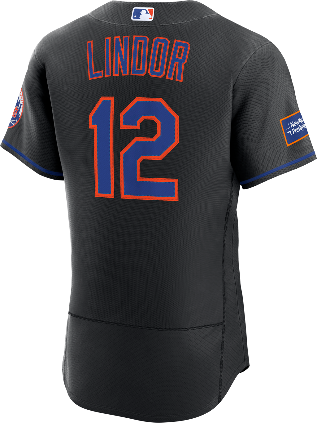 Men's New York Mets Francisco Lindor Nike White Home Authentic Sponsor Patch Jersey