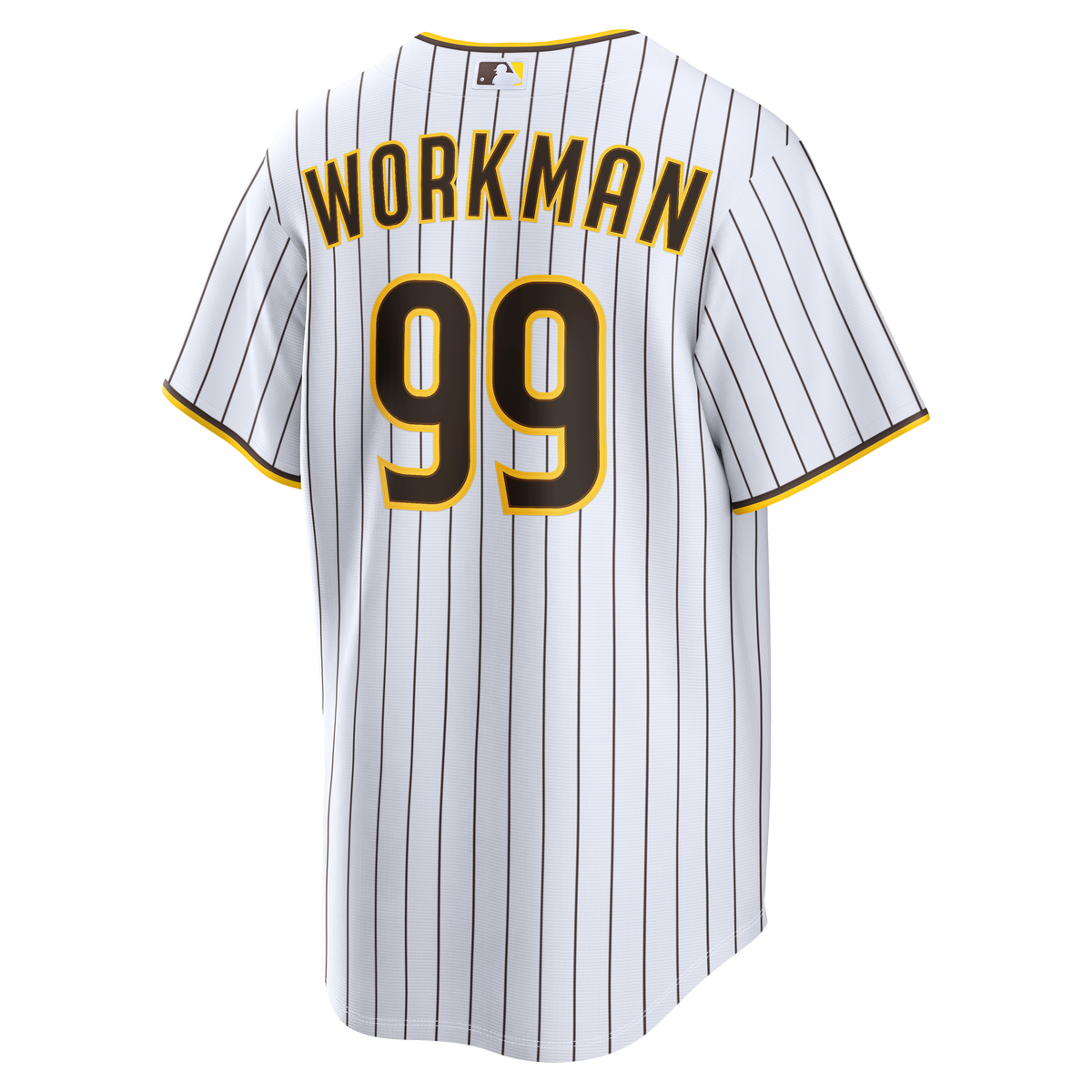 Men's San Diego Padres Gage Workman Nike White Home Replica Jersey