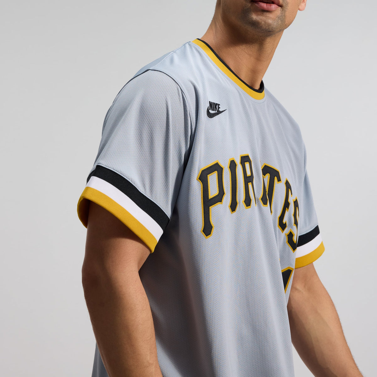 Men's Pittsburgh Pirates Roberto Clemente Nike Gray Throwback Cooperstown Collection Limited Jersey