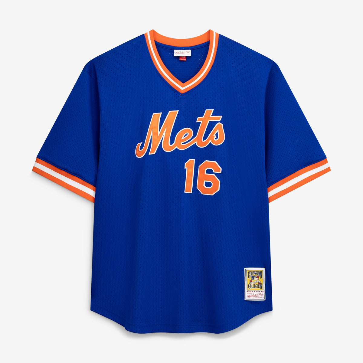 Men's New York Mets Dwight Gooden Profile Royal Big & Tall Cooperstown Collection Mesh Batting Practice Jersey