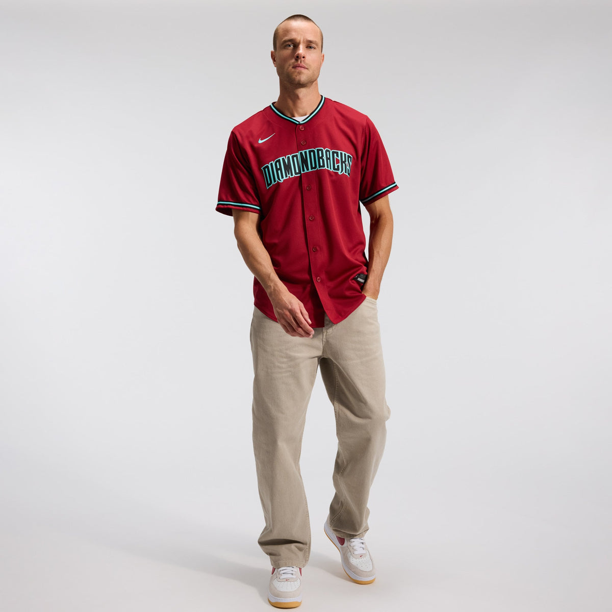 Men's Arizona Diamondbacks Corbin Carroll Nike Black Alternate Replica Jersey