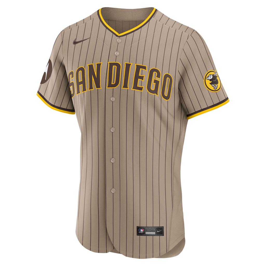 Men's San Diego Padres Fernando Tatis Jr. Nike White Home Authentic Sponsor Patch Jersey