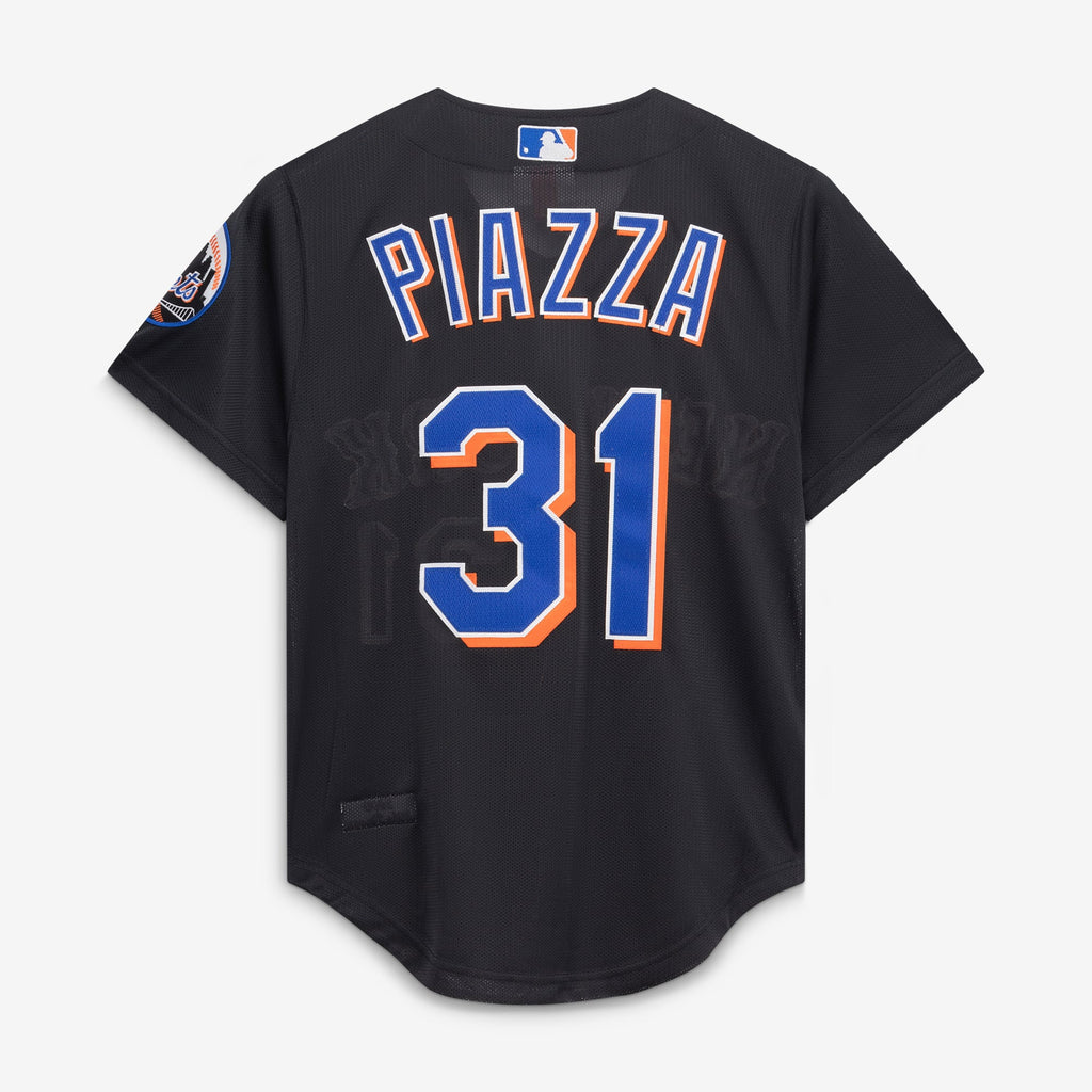 Men's New York Mets Mike Piazza Mitchell & Ness Black Cooperstown Collection 2000 Batting Practice Jersey